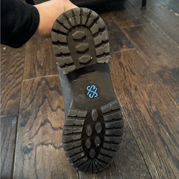 Ross & Snow Emilina Weatherproof Shearling lined Bomber Moto Boot Brown - Picture 8 of 13